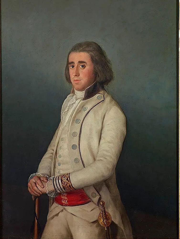 Retrato de Valentín Bellvis de Moncada y Pizarro, pintado por Goya en 1795