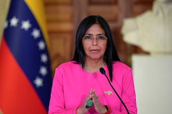 La vicepresidenta de Venezuela, Delcy