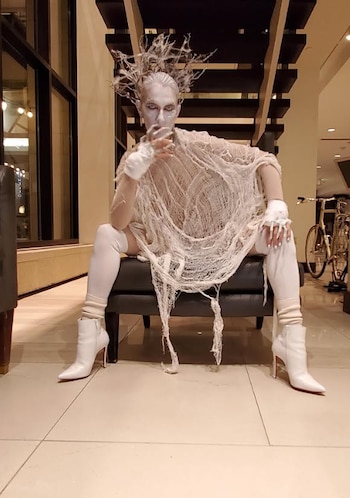 Céline Dion sorprendió en Halloween