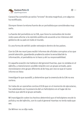 Petro afirmó que el periodístico