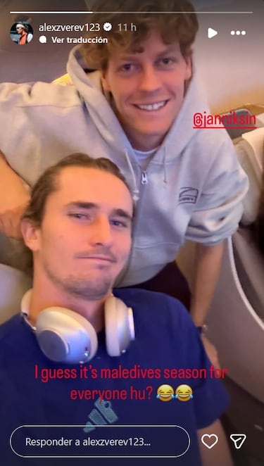 Sinner y Zverev empiezan la “temporada de las Maldivas”