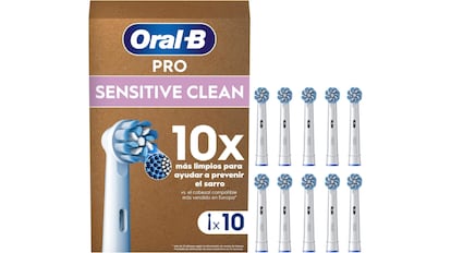 Vista del paquete de cabezales para cepillo Oral-B con descuento en Amazon.