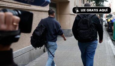 La UCO se lleva cuatro mochilas de la sede de Acciona en Bilbao tras el registro