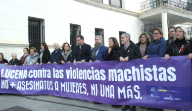 Lectura del manifiesto por el 25N