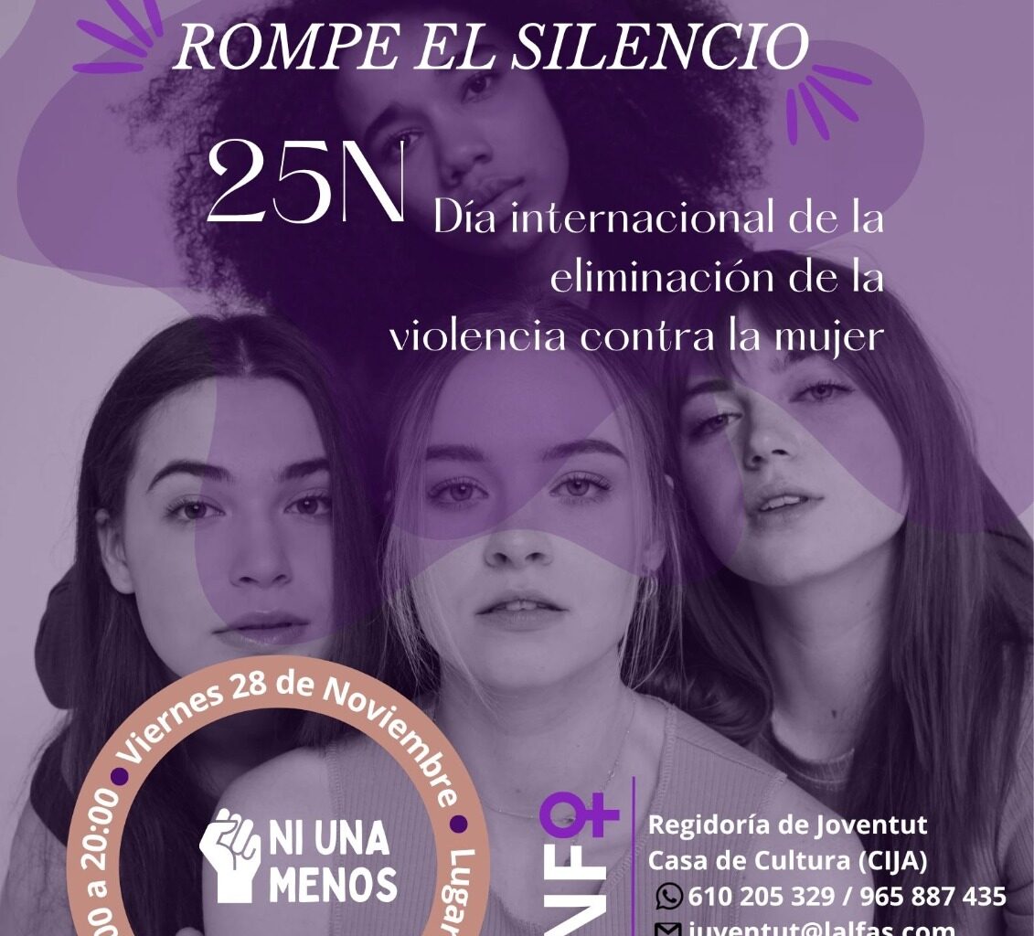 L’Alfàs del Pi cierra los actos del 25N con el Fòrum Jove ‘Rompe el silencio’ - Ayuntamiento de l'Alfàs del Pi