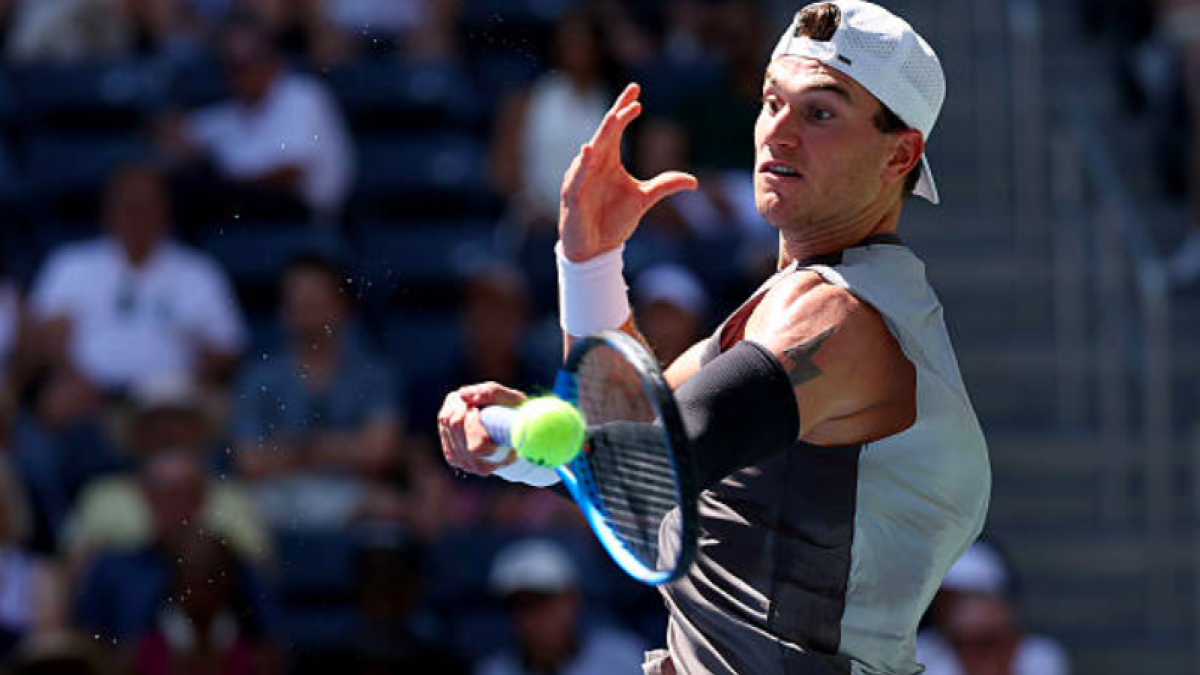 Jack Draper y su técnica de golpeo. Fuente: Getty