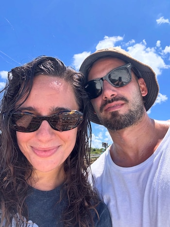 La pareja compartió en redes