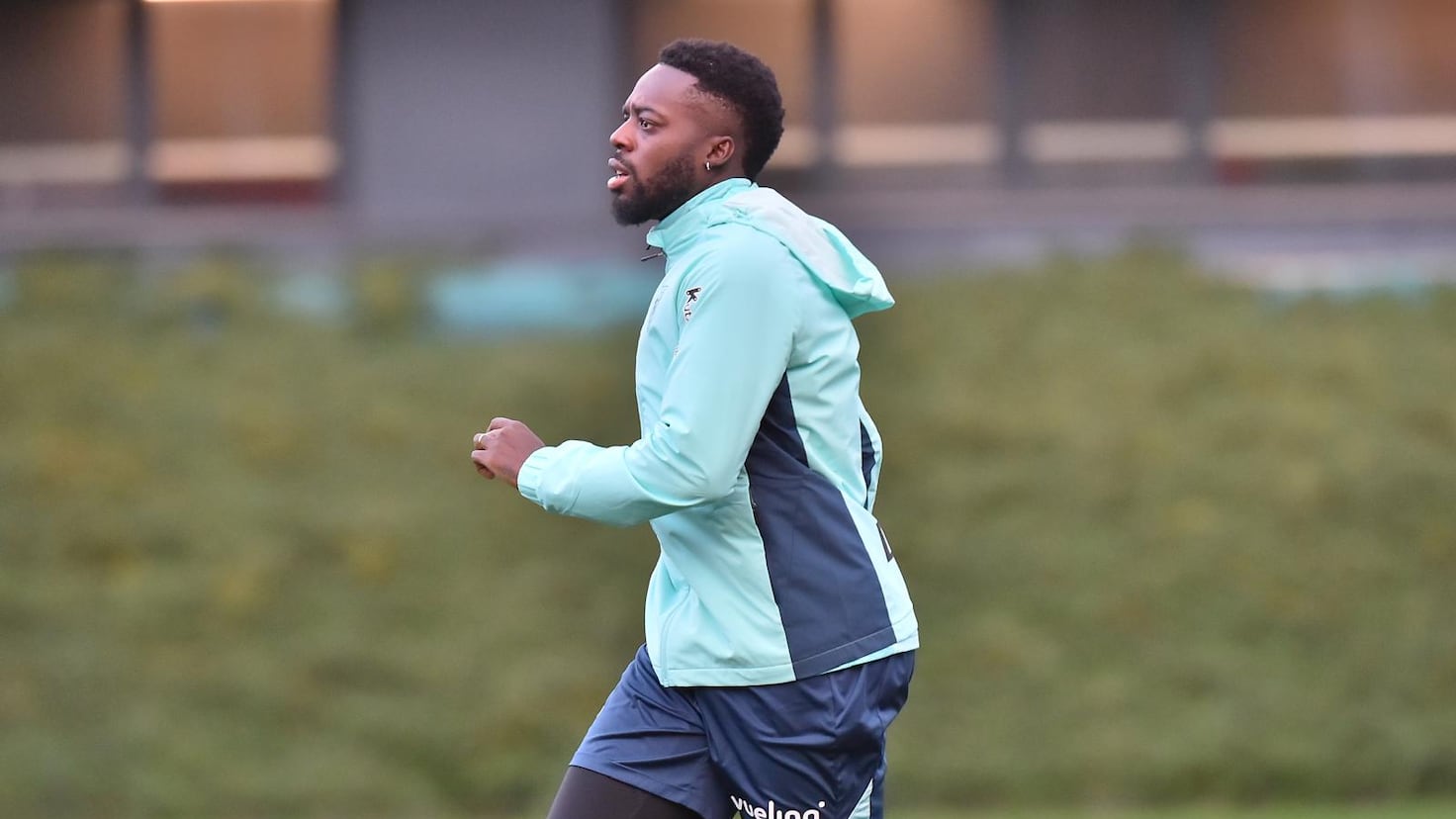 Iñaki Williams, a vueltas con su aductor largo derecho