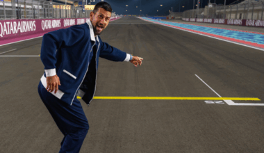 Novak Djokovic disfruta en el Gran Premio de Catar. Fuente: Getty