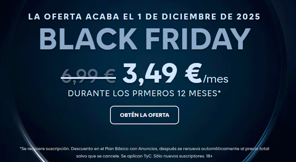 Oferta de HBO Max en Black Friday 2025