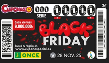 Cuponazo Black Friday de la ONCE 2025: comprobar resultados del sorteo de hoy, viernes 28 de noviembre