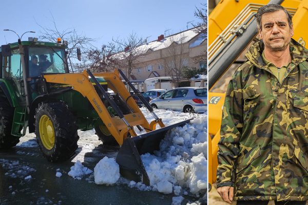 El tractor de Pepe: la pala contra la nieve de Filomena