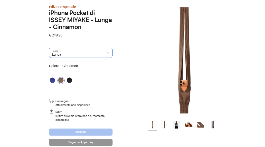 Precio en Italia del iPhone Pocket.