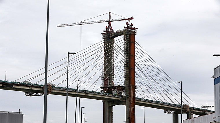Obras del puente del Centenario