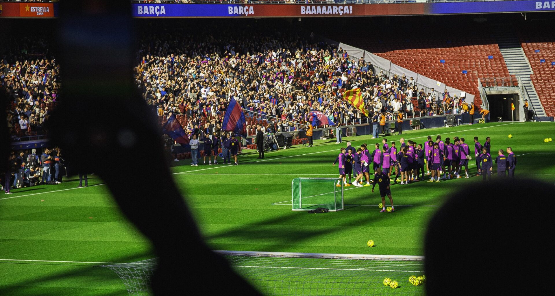 Así hemos vivido el entrenamiento en el Spotify Camp Nou