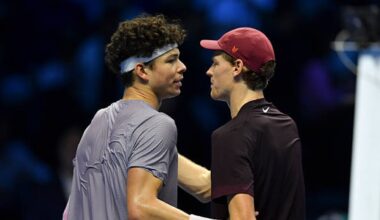 Shelton confiesa qué es lo que hace 'imbatible' a Sinner en las pistas duras indoor. Foto: Gettyimages