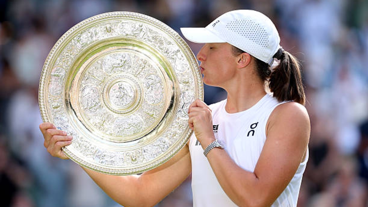 Swiatek: "Si alguien me hubiera dicho que este año ganaría Wimbledon, no lo habría creído". Foto: Gettyimages