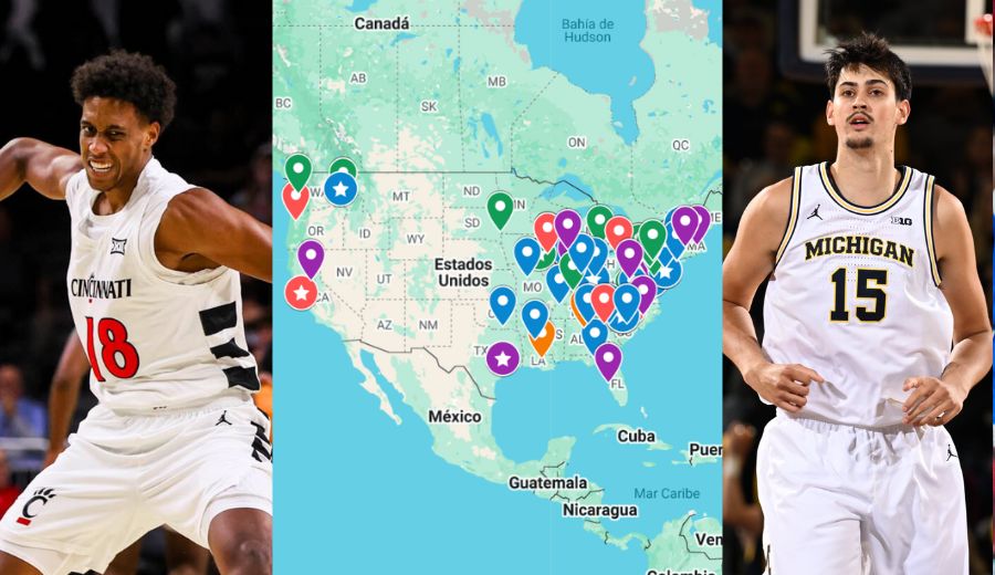 todos los españoles en el baloncesto universitario