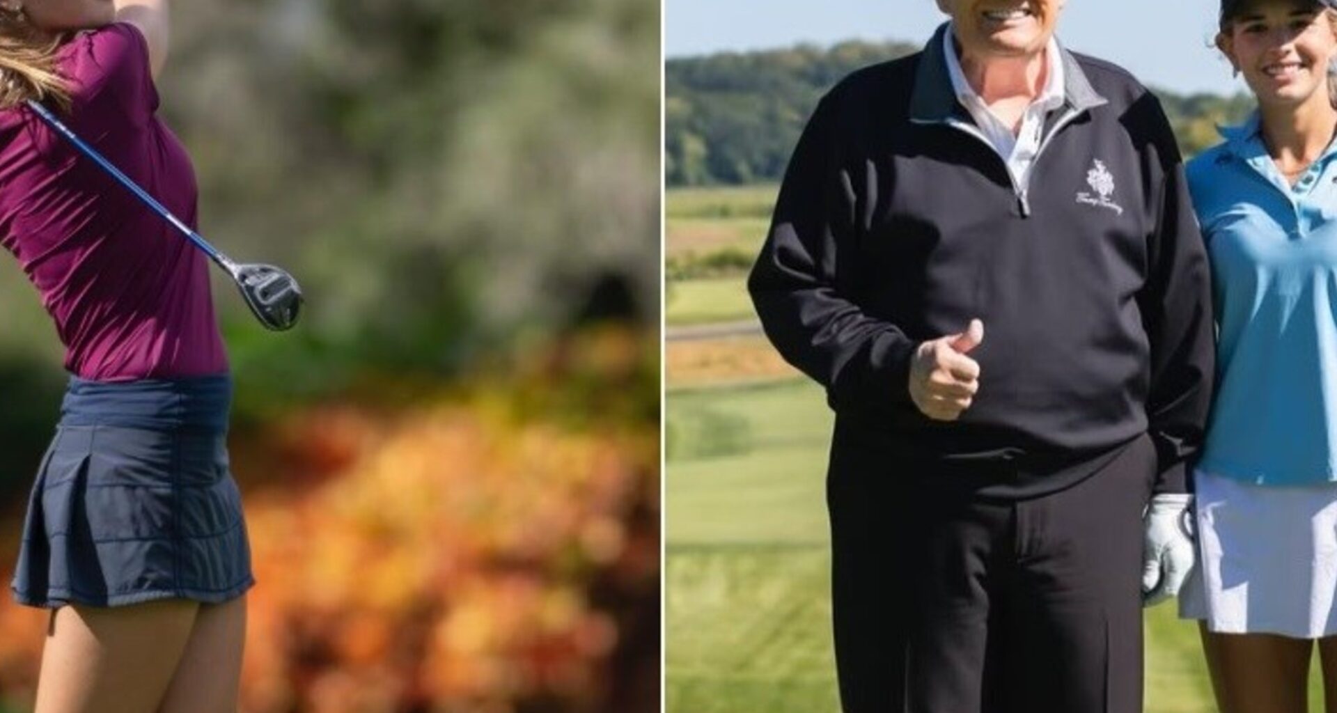 Kai Trump, la nieta del presidente de EE.UU. e hija de la pareja de Tiger Woods que debutará en el circuito de golf