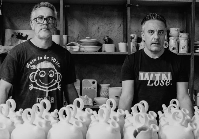 Los hermanos Pérez Vinagre, Lorenzo y Juanma.