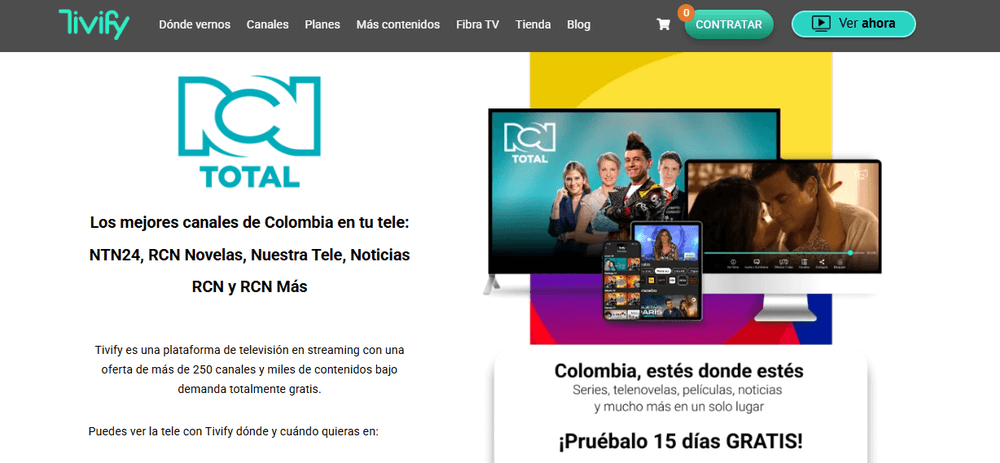 Oferta de RCN Total en Tivify