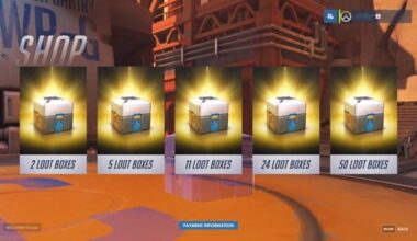 Un ejemplo de 'cajas de botín' en un videojuego