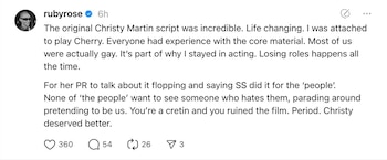 Ruby Rose publicó en Threads