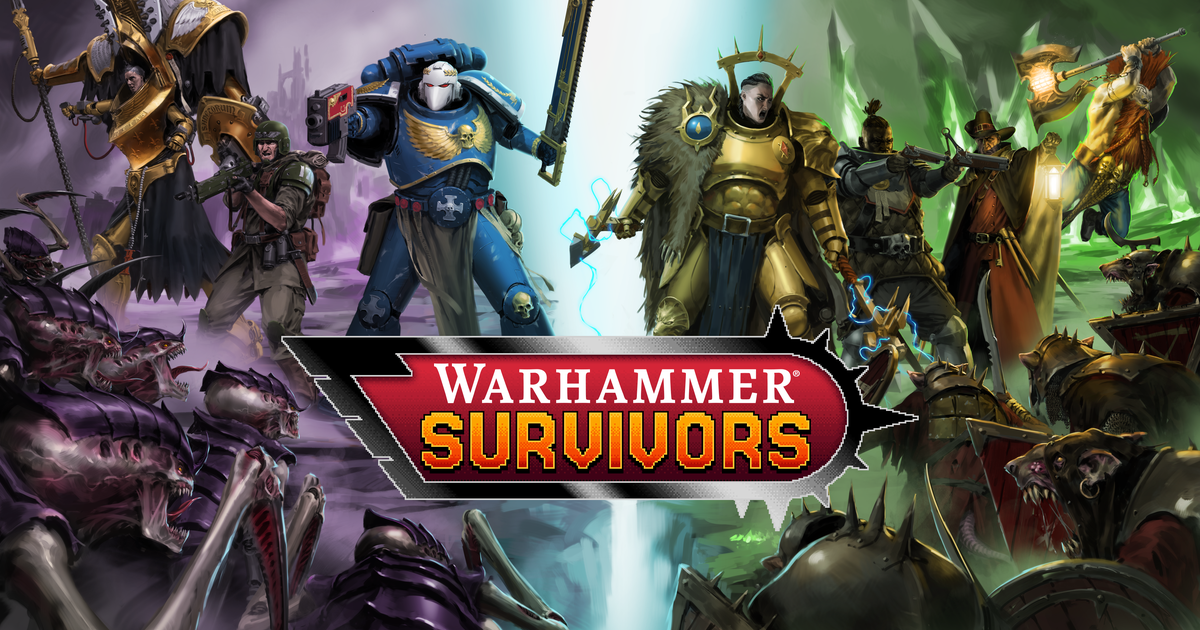Anunciado Warhammer Survivors, una colaboración de los creadores de Warhammer 40K: Boltgun y Vampire Survivors