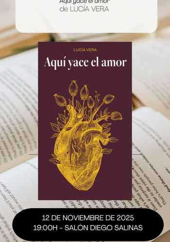 Este miércoles, Lucía Vera presenta su poemario “Aquí yace el amor”