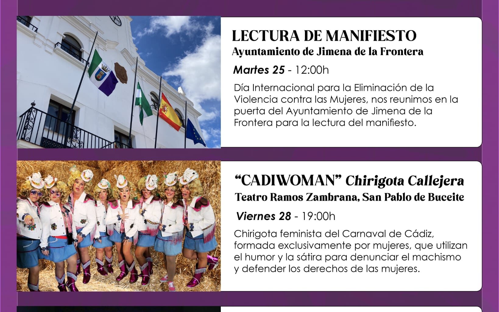 Día de la Eliminación de la Violencia de Género