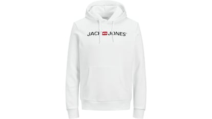Vista de la sudadera Jack & Jones con descuento en Amazon.