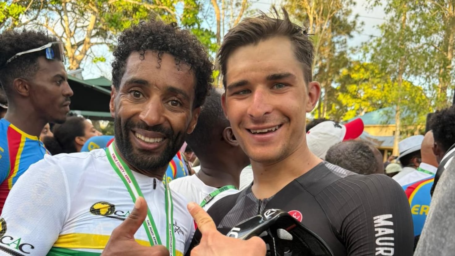 Merhawi Kudus, del Burgos Burpellet BH, campeón de África de ciclismo en ruta