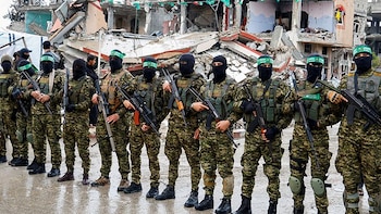 FOTO DE ARCHIVO. Milicianos palestinos