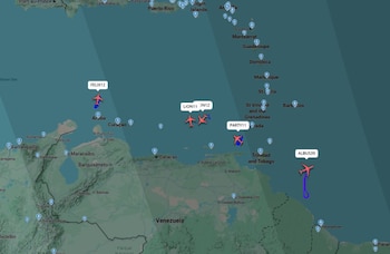Reportan el sobrevuelo de cinco