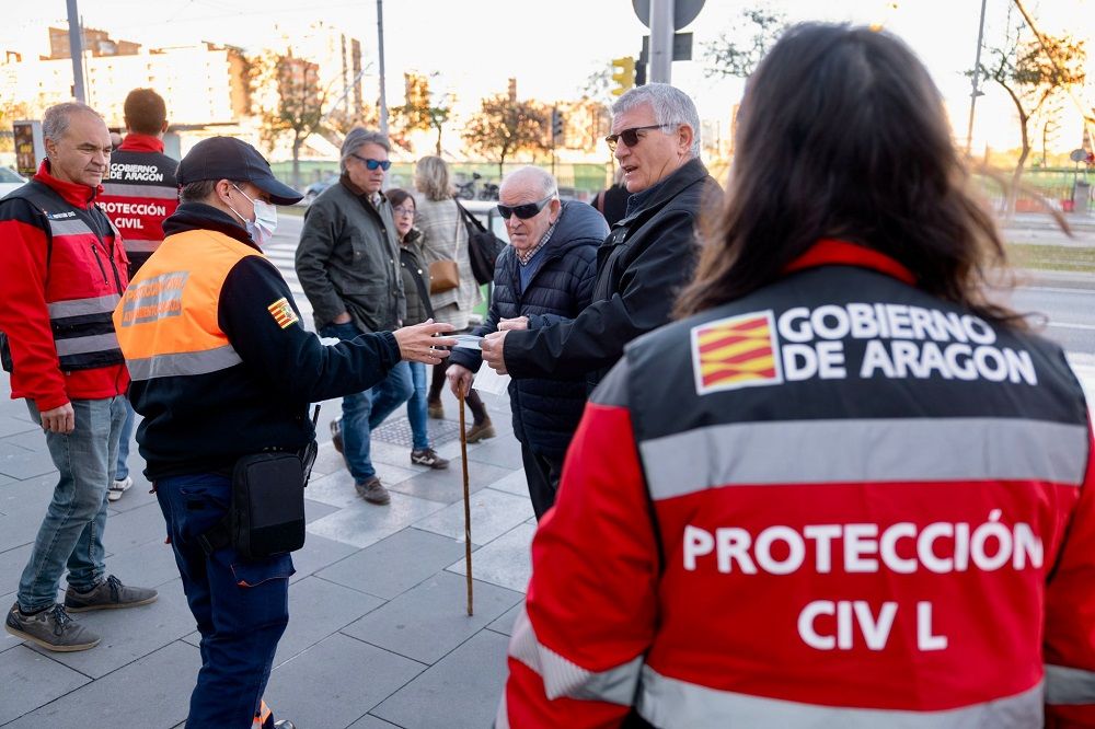 Aragón recomienda mascarilla en los centros sanitarios y en las residencias en Zaragoza
