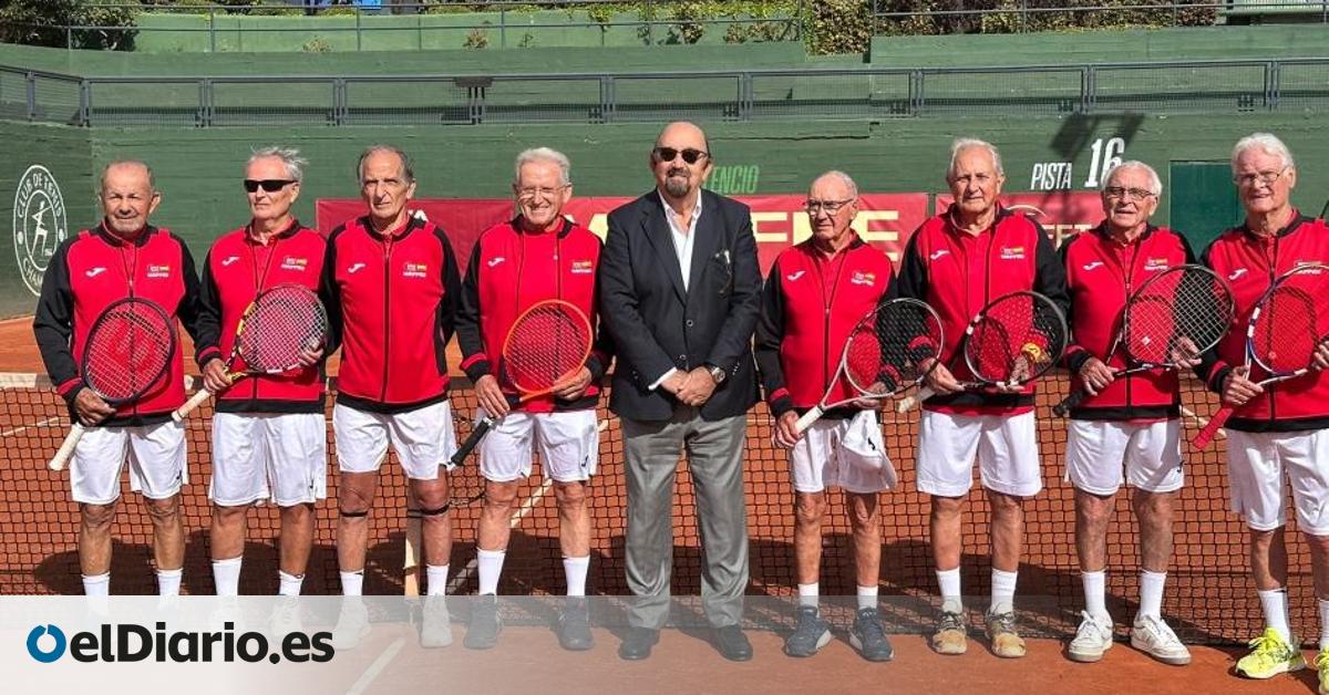 Estos ocho tenistas suman más de 600 años y son campeones del mundo en las categorías de mayores de 75 y 85 años