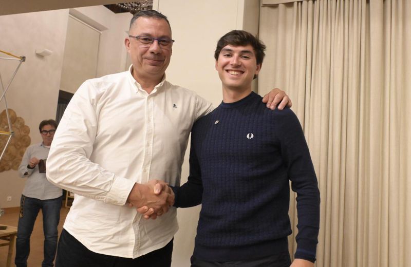 Adolfo Alperi con Eduardo Landaluce