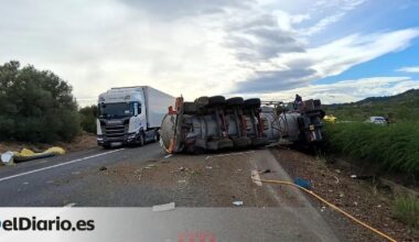 Un camión cisterna volcado obliga a cortar la AP-7 durante más de 30 horas y provoca retenciones de 13 km