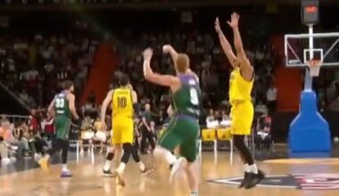 La increíble canasta de Alberto Díaz, una de las más lejanas de la historia del Unicaja