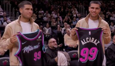 La inesperada aparición de Carlos Alcaraz en la NBA y con la camiseta de los Miami Heat