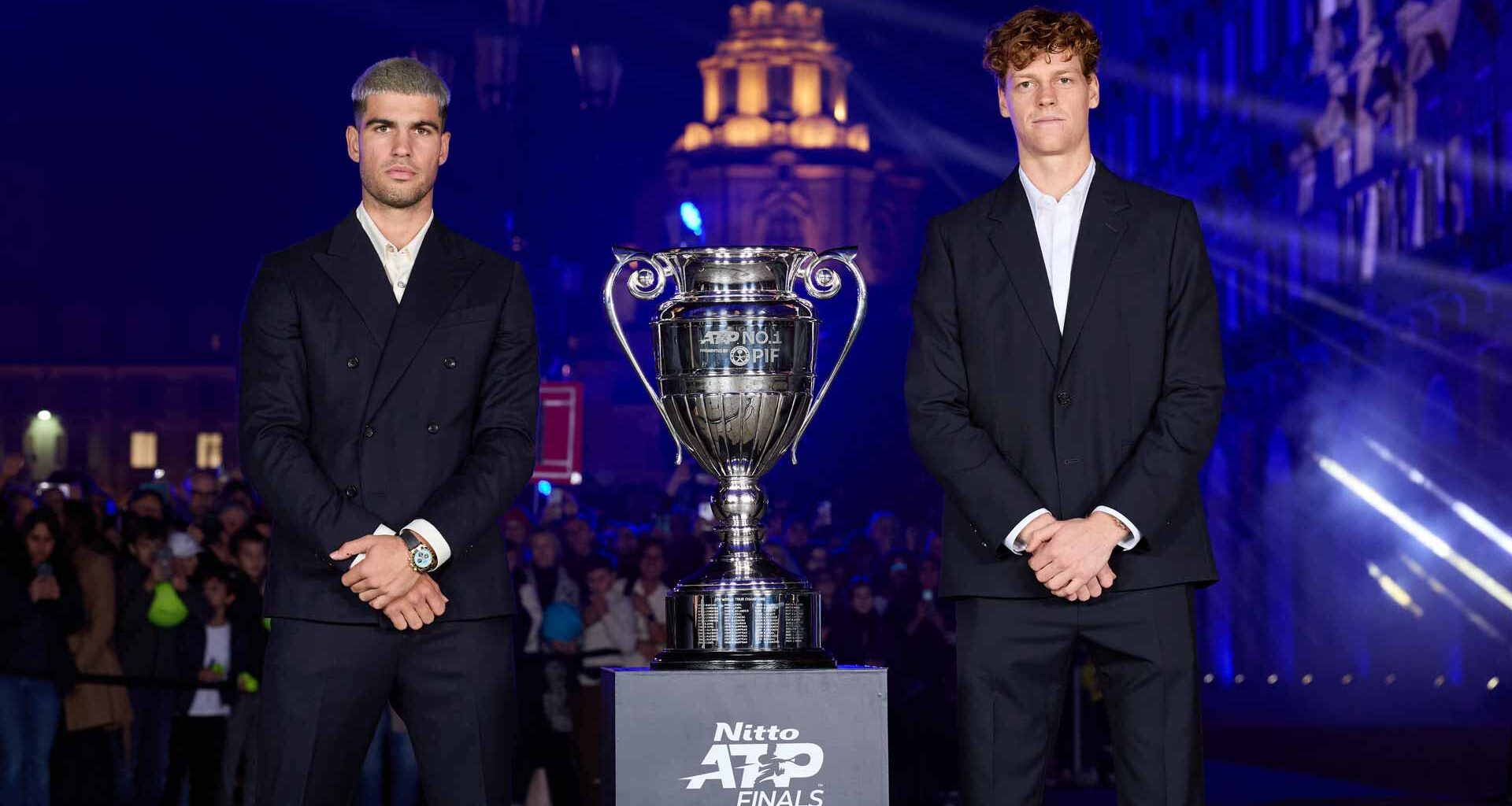 Carlos Alcaraz y Jannik Sinner deciden el ATP Year-End No. 1 presented by PIF en las Nitto ATP Finals.