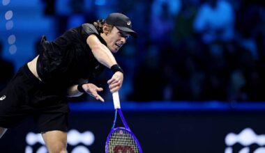 Álex de Miñaur, hundido en ATP Finals 2025. Foto: gettyimages