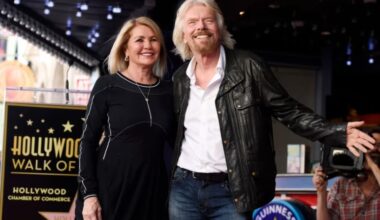 Joan Branson, esposa del multimillonario británico Richard Branson, muere a los 80 años