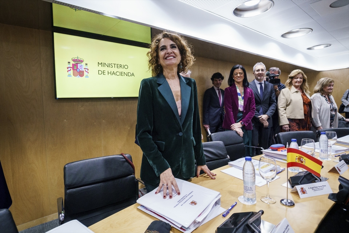 María Jesús Montero durante el Consejo de Política Fiscal y Financiera