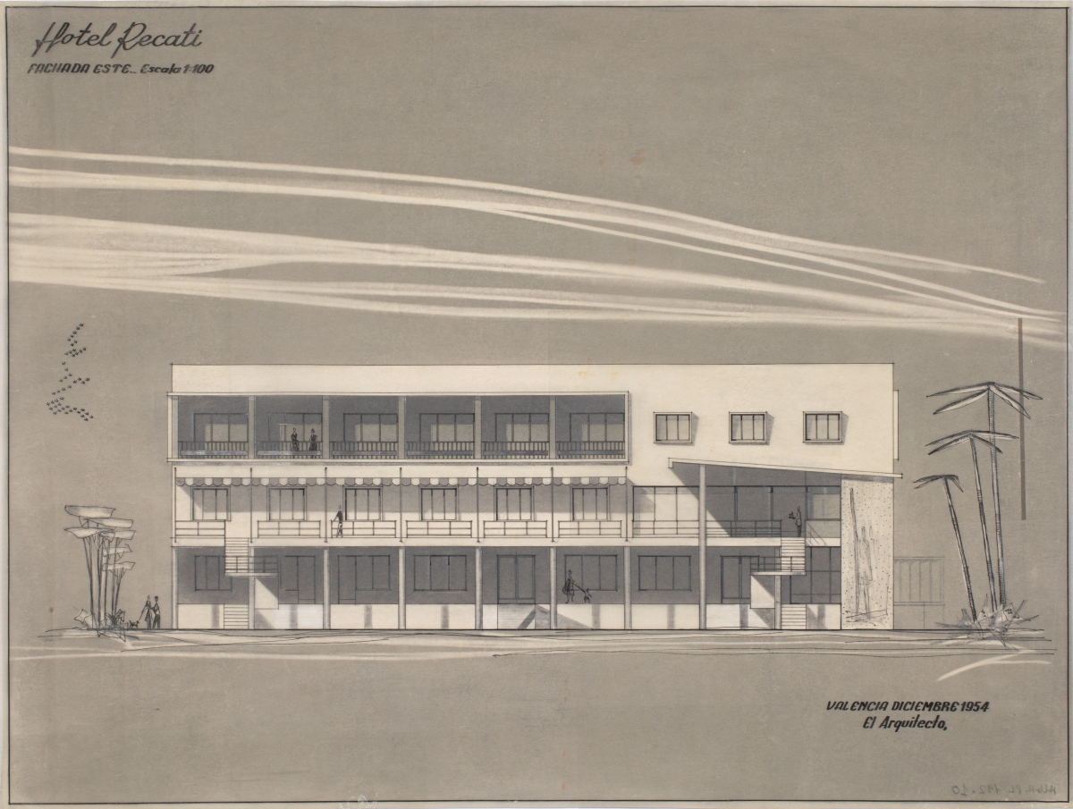 Luís Gay Ramos. Hotel Recatí, 1954. Biblioteca Valenciana Nicolau Primitiu. Fondo Luís Gay.