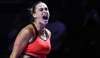 Sabalenka ruge ante Anisimova para ganarse una plaza en la final de las WTA Finals. Foto: Getty
