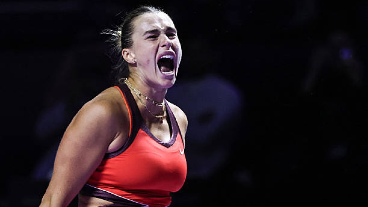Sabalenka ruge ante Anisimova para ganarse una plaza en la final de las WTA Finals. Foto: Getty