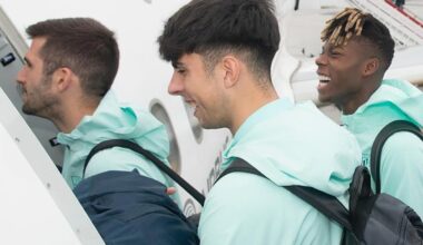 El curioso viaje del Athletic: turbulencias, una hora de espera por el presidente de Polonia y bolazos de nieve