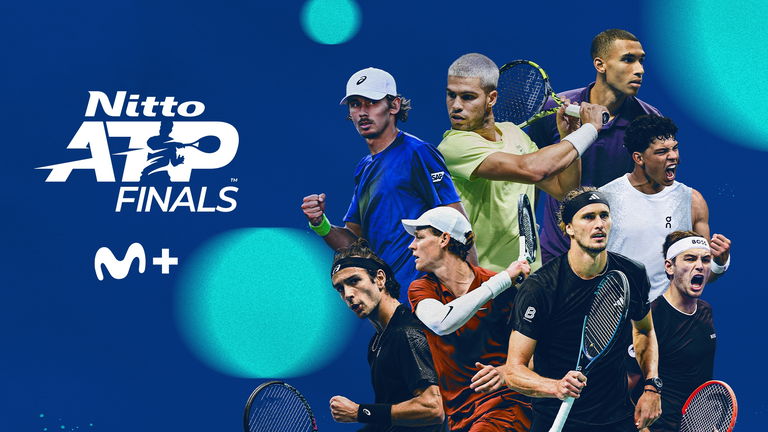 Ya puedes ver en Movistar Plus+ las ATP Nitto Finals, el torneo oficial de tenis que reúne a los 8 mejores jugadores del mundo