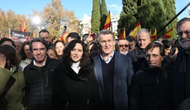 La manifestación del PP en Madrid contra el Gobierno de Pedro Sánchez, en imágenes